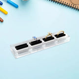 Maxbell Acrylic Ring Holder Organizer Compact Sturdy Delicated Crafts 15cmx3.5cm