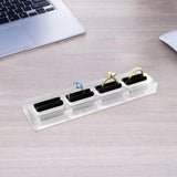 Maxbell Acrylic Ring Holder Organizer Compact Sturdy Delicated Crafts 15cmx3.5cm