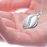 Maxbell Urn Ash Chain Jewelry Detachable Stainless Steel for Pet Women Funeral