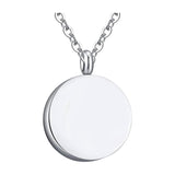 Maxbell Stainless Steel Memorial Urn Necklace Good Sealing Charm Small Openable