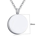 Maxbell Stainless Steel Memorial Urn Necklace Good Sealing Charm Small Openable