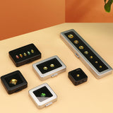 Maxbell Metal Gemstone Storage Organizer Showcase for Necklaces Retail Shows Silver