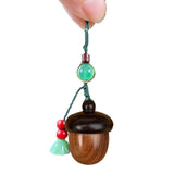 Maxbell Acorn Pendant Key Rings Decorations Retro for Necklace Women Girls Unisex B