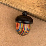 Maxbell Acorn Pendant Key Rings Decorations Retro for Necklace Women Girls Unisex C