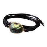 Maxbell Ethnic Rope Wrap Bracelet Multilayer Men and Women Handmade Comfortable Brown