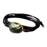 Maxbell Ethnic Rope Wrap Bracelet Multilayer Men and Women Handmade Comfortable Brown