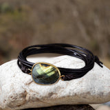 Maxbell Ethnic Rope Wrap Bracelet Multilayer Men and Women Handmade Comfortable Brown