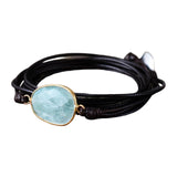 Maxbell Ethnic Rope Wrap Bracelet Multilayer Men and Women Handmade Comfortable Brown Blue