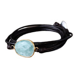 Maxbell Ethnic Rope Wrap Bracelet Multilayer Men and Women Handmade Comfortable Brown Blue