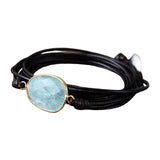 Maxbell Ethnic Rope Wrap Bracelet Multilayer Men and Women Handmade Comfortable Brown Blue