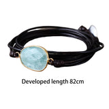 Maxbell Ethnic Rope Wrap Bracelet Multilayer Men and Women Handmade Comfortable Brown Blue