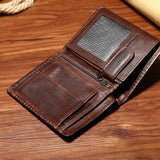 Maxbell Men Slim Wallet with ID Windows Slim Billfold Large Capacity Fashion Storage