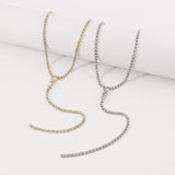 Maxbell Neckchain Sexy Exquisite Jewelry Y Shape Pendant for Wedding Birthday Girls Aureate