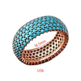 Maxbell Stylish Ring Classical Elegant Simple for Girlfriend Wedding Engagement US 6