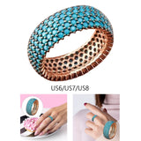 Maxbell Stylish Ring Classical Elegant Simple for Girlfriend Wedding Engagement US 6