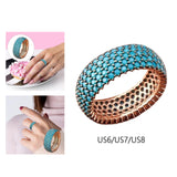 Maxbell Stylish Ring Classical Elegant Simple for Girlfriend Wedding Engagement US 6