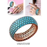 Maxbell Stylish Ring Classical Elegant Simple for Girlfriend Wedding Engagement US 6