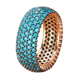 Maxbell Stylish Ring Classical Elegant Simple for Girlfriend Wedding Engagement US 6