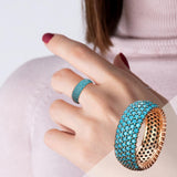 Maxbell Stylish Ring Classical Elegant Simple for Girlfriend Wedding Engagement US 6