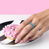 Maxbell Stylish Ring Classical Elegant Simple for Girlfriend Wedding Engagement US 7