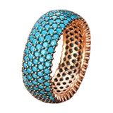 Maxbell Stylish Ring Classical Elegant Simple for Girlfriend Wedding Engagement US 7