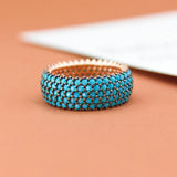 Maxbell Stylish Ring Classical Elegant Simple for Girlfriend Wedding Engagement US 7