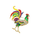 Maxbell Trendy Brooch Pin Jewelry Dress Accessories Rooster for Headscarves Sweater