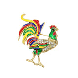 Maxbell Trendy Brooch Pin Jewelry Dress Accessories Rooster for Headscarves Sweater