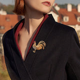 Maxbell Broaches Pins Glitter Luxury for Christmas Party Suit Corsage Accessories Aureate