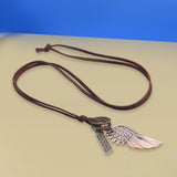 Maxbell Angel Wing Pendants Unisex Birthday Gifts Chain for Party Engagement Travel