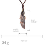 Maxbell Angel Wing Pendants Unisex Birthday Gifts Chain for Party Engagement Travel