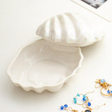 Maxbell Jewelry Box Necklace Pendant Tray Collectible for Desktop Dresser Decor White