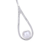 Maxbell Dangle Earrings Luxurious Geometric Exquisite for Mother Anniversary Silver