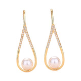 Maxbell Dangle Earrings Luxurious Geometric Exquisite for Mother Anniversary Aureate