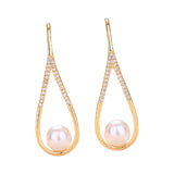 Maxbell Dangle Earrings Luxurious Geometric Exquisite for Mother Anniversary Aureate