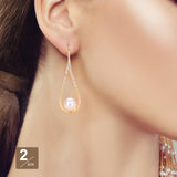 Maxbell Dangle Earrings Luxurious Geometric Exquisite for Mother Anniversary Aureate