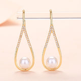 Maxbell Dangle Earrings Luxurious Geometric Exquisite for Mother Anniversary Aureate