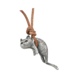 Maxbell Cat Pendant Necklace Long Chain Necklace Ornament Exquisite for Gifts Men