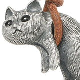 Maxbell Cat Pendant Necklace Long Chain Necklace Ornament Exquisite for Gifts Men