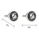 Maxbell Round Men Cufflinks Fashion Jewelry for Shirt Accessories Birthday Husband