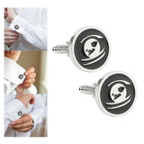 Maxbell Round Men Cufflinks Fashion Jewelry for Shirt Accessories Birthday Husband