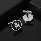 Maxbell Round Men Cufflinks Fashion Jewelry for Shirt Accessories Birthday Husband