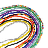 Maxbell 10x Boho Belly Chain Beaded Elastic Body Chain Handmade for Swimsuit Bikini