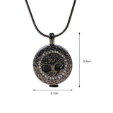 Maxbell Carved Cremation Urn Necklace Memorial Pendant Keepsake Locket for Women Men