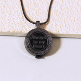 Maxbell Carved Cremation Urn Necklace Memorial Pendant Keepsake Locket for Women Men