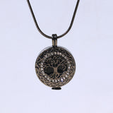Maxbell Carved Cremation Urn Necklace Memorial Pendant Keepsake Locket for Women Men