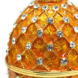 Maxbell Retro Style Egg Trinket Box Decoration Girls Women for Easter New Year Aureate