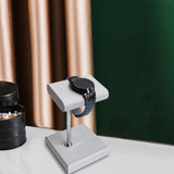 Maxbell Watch Stand Gifts with Base Watches Bracelet Holder for Table  Wood color