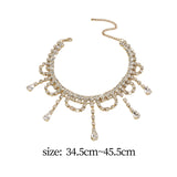 Maxbell Neckchain Fashion Decoration Exquisite Sexy Pendant for Wedding Party Bridal Aureate