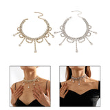 Maxbell Neckchain Fashion Decoration Exquisite Sexy Pendant for Wedding Party Bridal Aureate